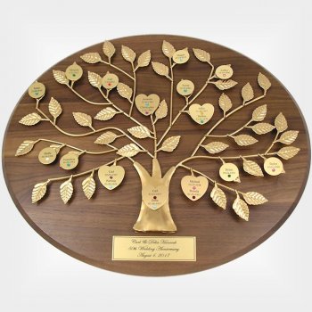 Engraved Family Tree Plaque
