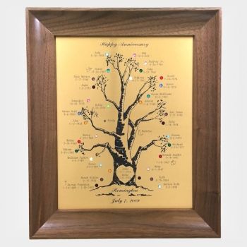 Engraved Family Tree Frame