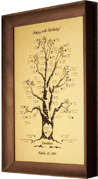 Traditional Engraved Family Tree Frame