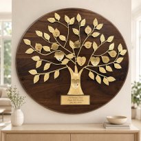 Engraved Family Tree Plaque