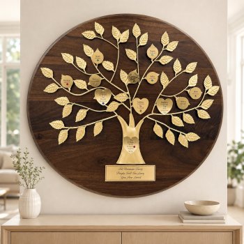 Engraved Family Tree Plaque
